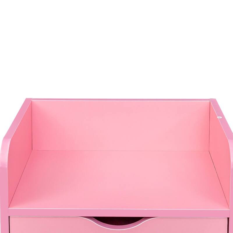 4 -Layer Salon Storage Cabinet,Beauty Barber Salon Styling Station Organizer Equipment,4 Drawers and Raised Table Legs