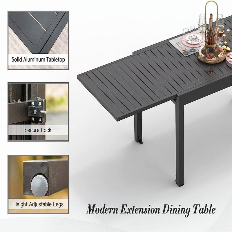 Patio Dining Expandable Table