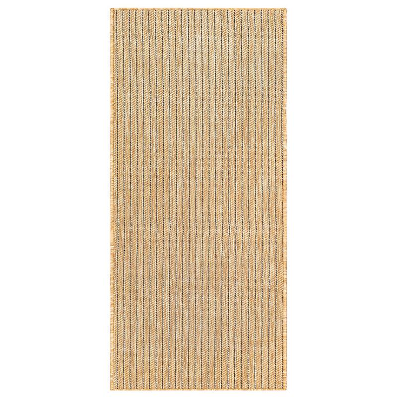Liora Manne Carmel Textured Striped Indoor/ Outdoor Area Rug - 1'11" x 4'11" - Sand