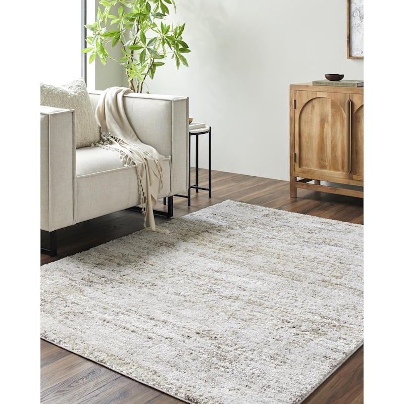 Livabliss Casual Andorra Plus Abstract Area Rug - 5'3" x 7'3" - Light Beige/Cream
