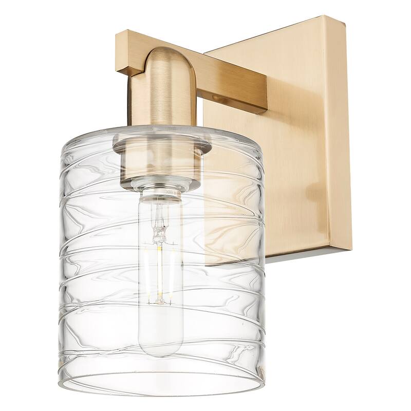 Innovations Lighting 716-1W-11-5 Cobbleskill Sconce Cobbleskill 11" - Champagne Bronze / Deco Swirl