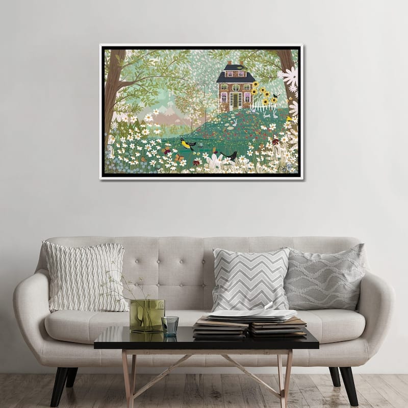 iCanvas "Garden Dream" by Joy Laforme Framed Canvas Print