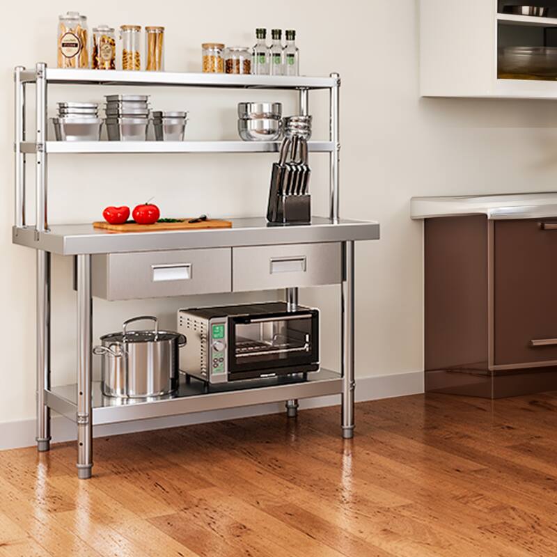 Stainless Steel 48'' L x 24.00'' W x 54.50'' H Work Tables