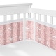 preview thumbnail 1 of 4, Sweet Jojo Designs +BreathableBaby Breathable Mesh Crib Liner Solid Blush Pink Floral Rose Girl Boho Shabby Chic