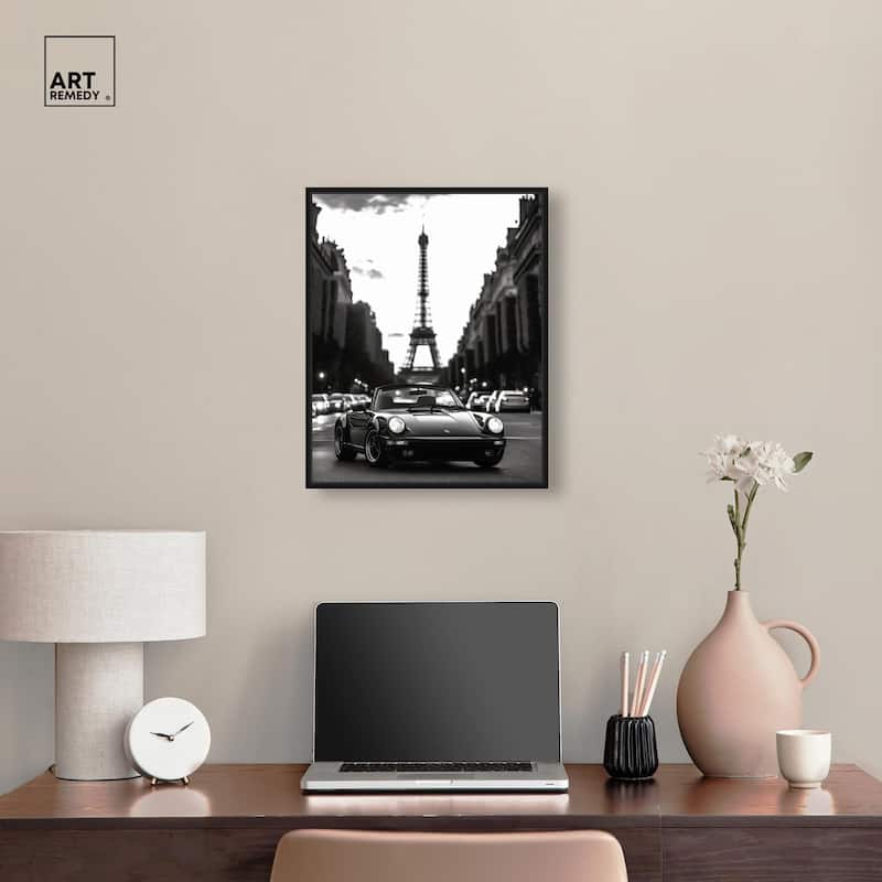 Street Scene with Porsche Canvas by Art Remedy
