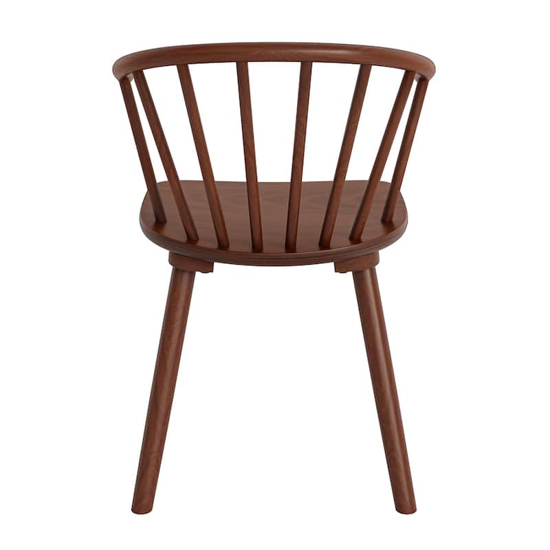 Wooden Dining Chairs with Spindle Backrest, Set of 2/4/6 Kitchen Chairs for Kitchen Island