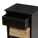 preview thumbnail 62 of 87, Cream, Teal, White or Brown Wood 2 Baskets and 1 Drawer Storage Unit - 16 x 13 x 28