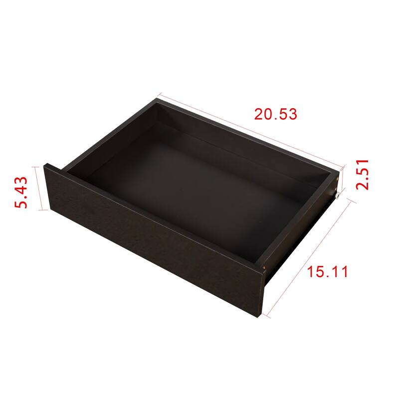 Roomfitters Modern Black Computer Desk with Drawers, 70.87" Writing Table with Y-Shaped Metal Legs