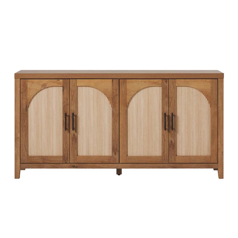 Walker Edison Modern 60-inch Reeded Sideboard with Arched Doors