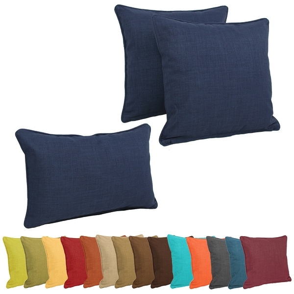 Sunbrella Canvas Granite Corded Indoor/ Outdoor Pillow Set - On Sale - Bed  Bath & Beyond - 27703547