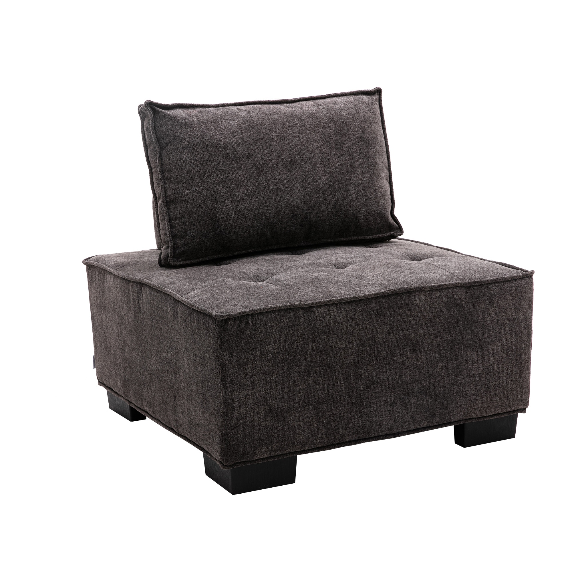 Modern Ottoman Lazy Chair Barrel Sofa Small Accent Chair with