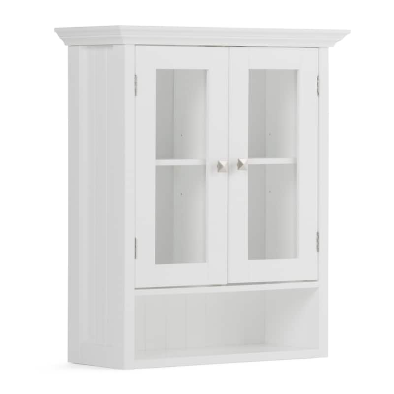 WYNDENHALL Normandy 28 inch H x 23.6 inch W Double Door Wall Bath Cabinet