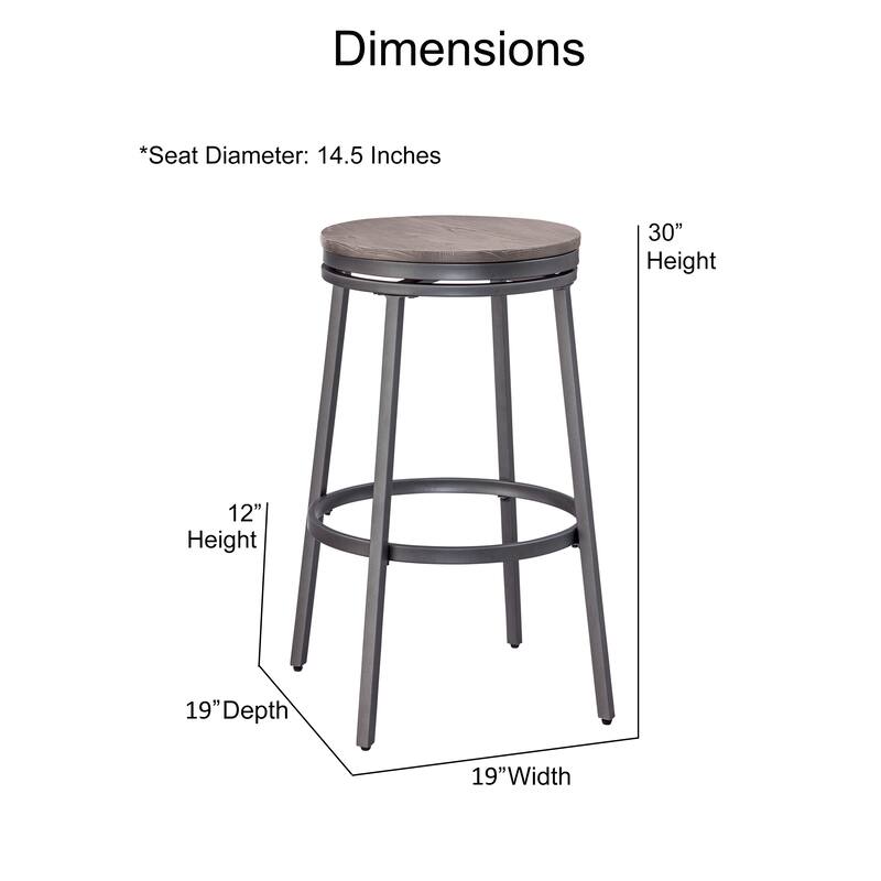 Conroe Backless Swivel Bar Stool