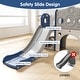 preview thumbnail 12 of 15, 8 in 1 Toddler Slide, Indoor/Outdoor Playset & Slide, Kids Slide for Toddlers Age 1-3, Baby Slide with Basketball Hoop - N/A