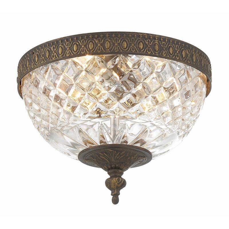 Crystorama Lighting Group Richmond 2 Light 8" Wide Flush Mount Bowl - English Bronze