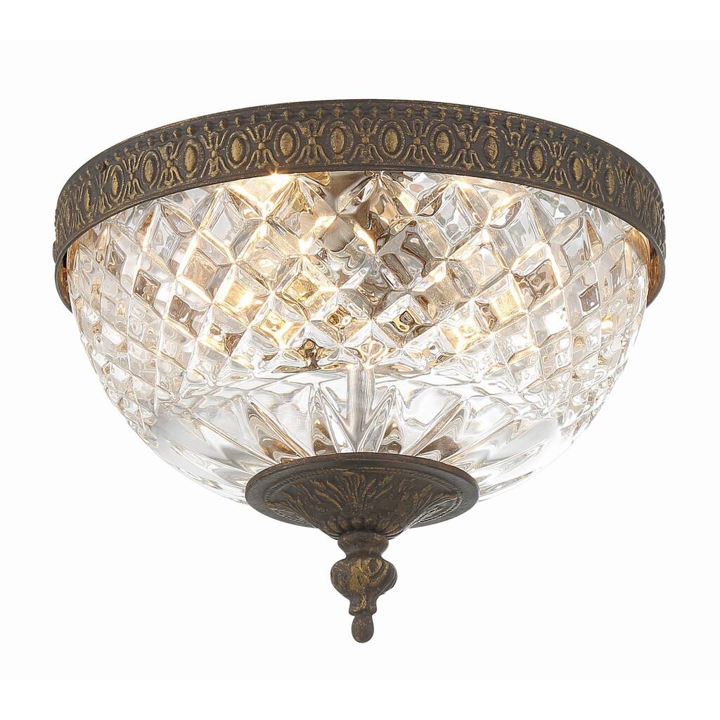 Crystorama Lighting Group Richmond 2 Light 8" Wide Flush Mount Bowl