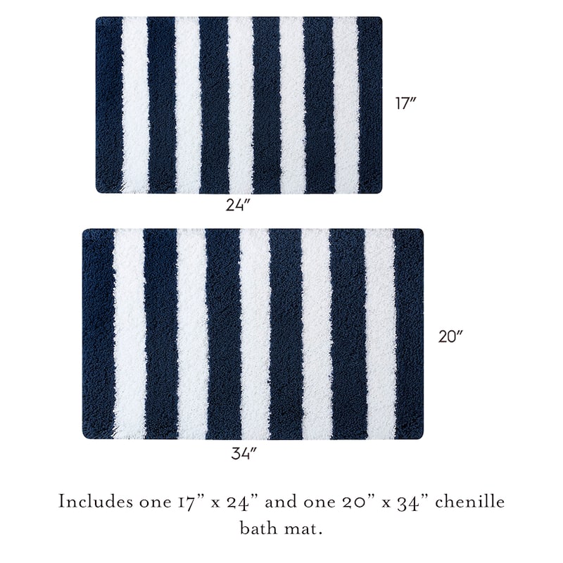 Laura Ashley Eden Stripe Bath Mat