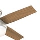preview thumbnail 15 of 21, Hunter 44" Dempsey Low Profile Outdoor Ceiling Fan with LED Light Kit and Handheld Remote, Damp Rated, Contemporary, Industrial