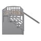 preview thumbnail 12 of 28, Multifunctional and Fun Design Loft Bed with Slide, Stairway and Guardrails,Twin Size