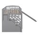 preview thumbnail 8 of 8, Stairway Twin Size Loft Bed with Two Drawers and Slide, Grey