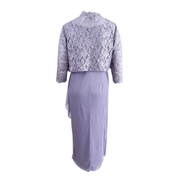 lavender jacket dress