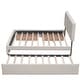 preview thumbnail 31 of 49, Upholstered Platform Bed with Drawers and Trundle, Queen Size, Linen Fabric, for Bedroom