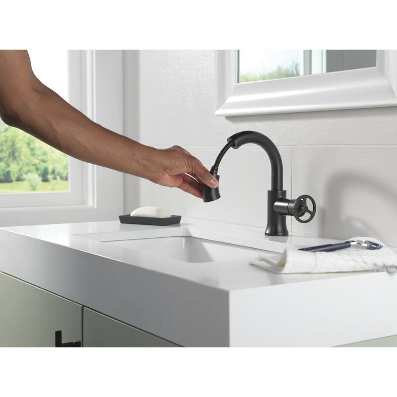 Delta 558HAR-PD-DST Trinsic 1.2 GPM Single Hole Bathroom Faucet with