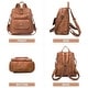 preview thumbnail 2 of 6, Ladies Casual Shoulder Bags Brown - 12x7x11"