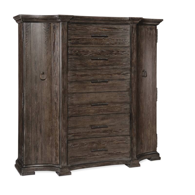 Hooker Furniture 5961-90011-ARMOIRE Traditions 64" Wide 6 Drawer Wood - Maduro