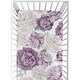 preview thumbnail 2 of 4, Sweet Jojo Designs Boho Shabby Chic Floral Girl 2 Pack Fitted Crib Sheets Solid Purple Ivory Bohemian Vintage Watercolor Elegant