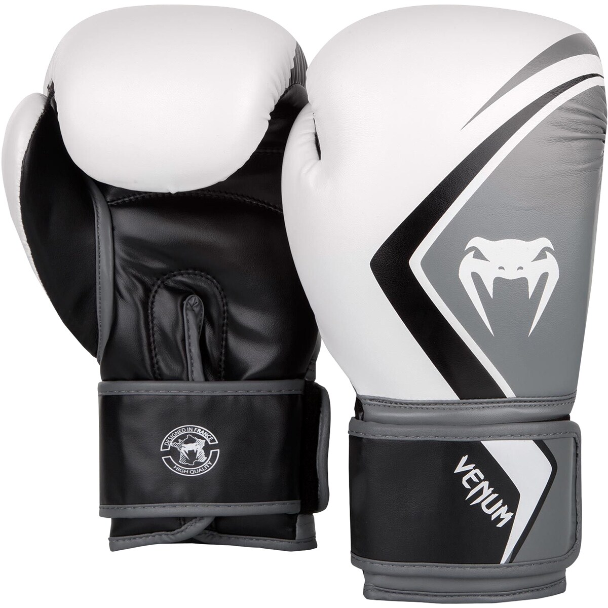 Shop Venum Contender 2 0 Training Boxing Gloves White Gray Black Overstock 27890289 10 Oz