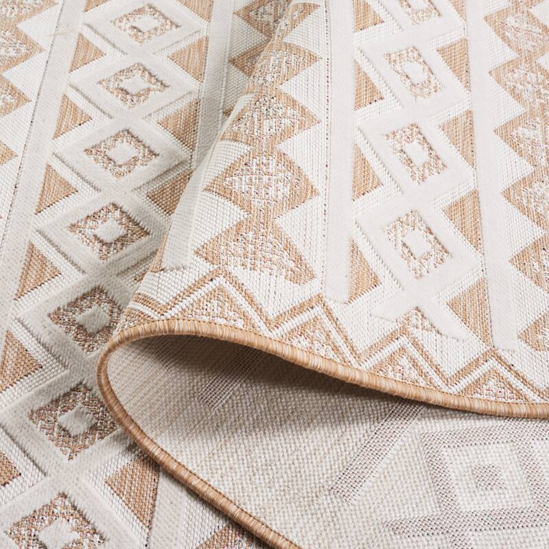 SAFAVIEH Cabana Sadeta Boho Waterproof Patio Backyard Rug