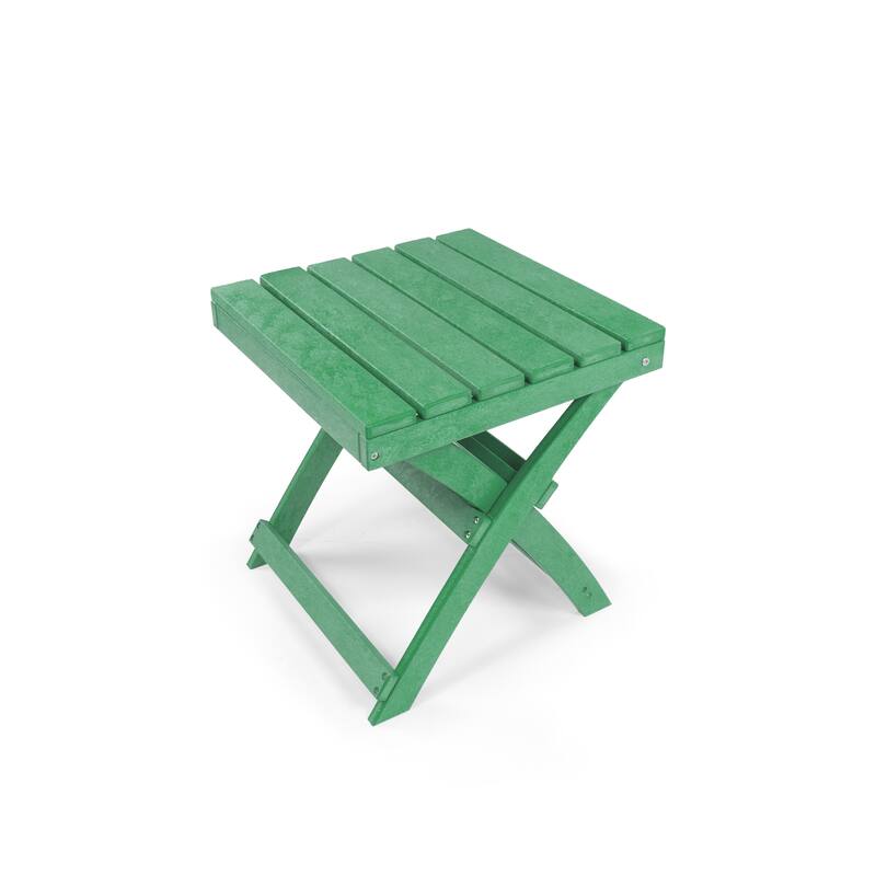Versailles Quick Assembly All-Weather Outdoor Folding Patio Chair and Table Set - 3-piece