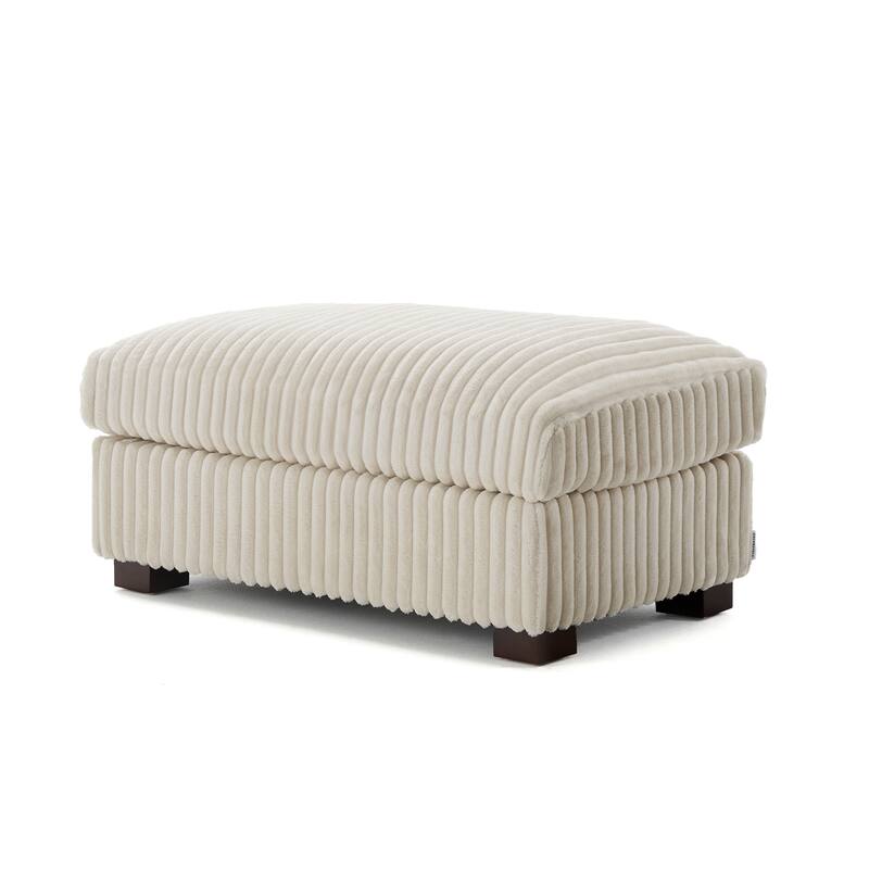 Plush Flannel Modular Sectional Sofa for Living Room