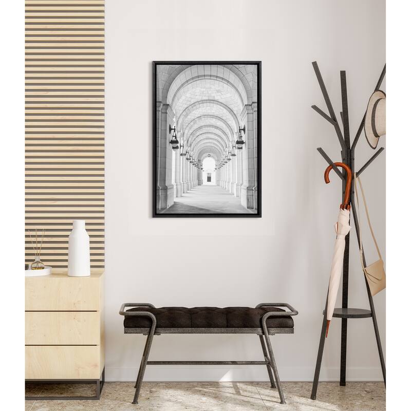 Kate and Laurel Sylvie Union Station Framed Canvas by Golie