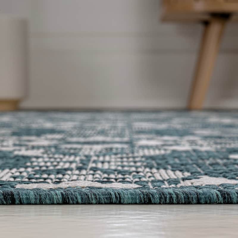 JONATHAN Y Maribel Traditional Mediterranean Tile Design Indoor/Outdoor Area Rug