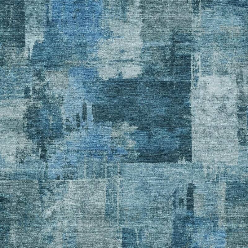 HomeRoots Abstract Transitional Rectangle Outdoor Rug - 10' X 14'