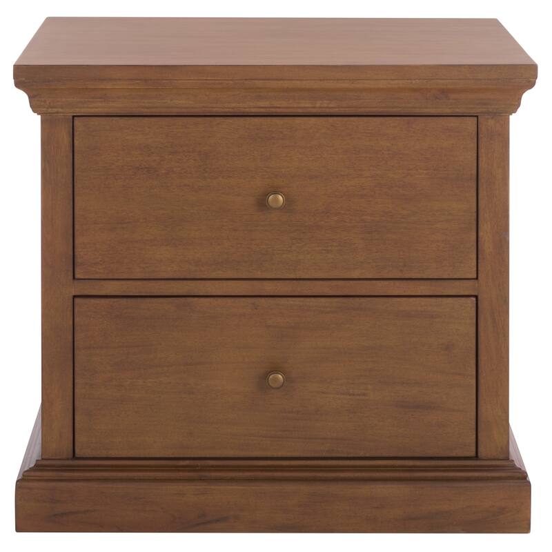 SAFAVIEH Couture Lizzy 2-Drawer Wood Nightstand