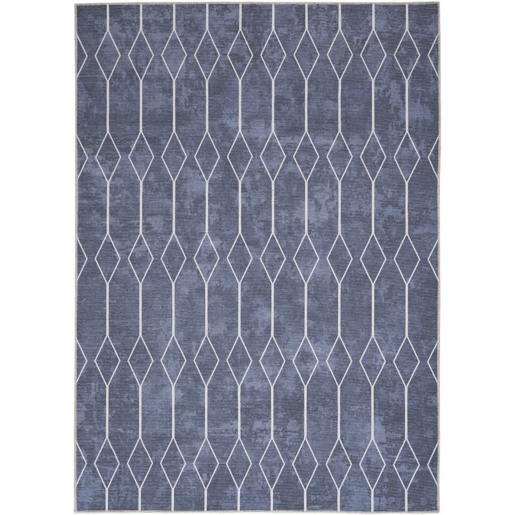 Pegog Power Loomed Geometric Area Rug By HomeRoots - 6' x 9'