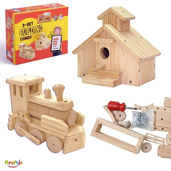 amazon.com: kraftic woodworking building kit for kids and