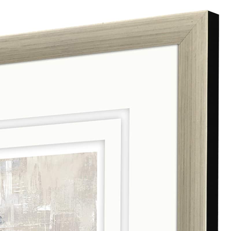 Storm Rush Framed Art Giclee Under Glass - White