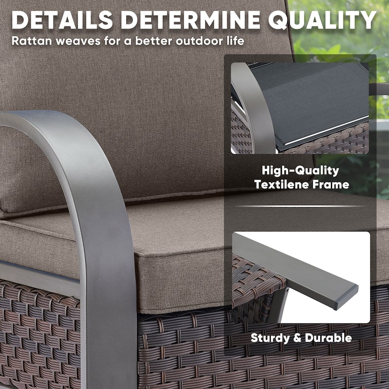 Pocassy Patio Chairs Outdoor Furniture Chairs