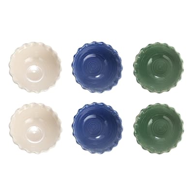 Stoneware Bowls with Scalloped Edge - 10.0"L x 10.0"W x 4.0"H