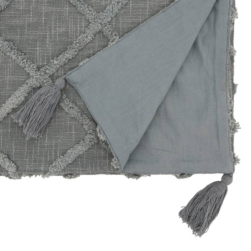 Diamond Tufted Design Table Runner