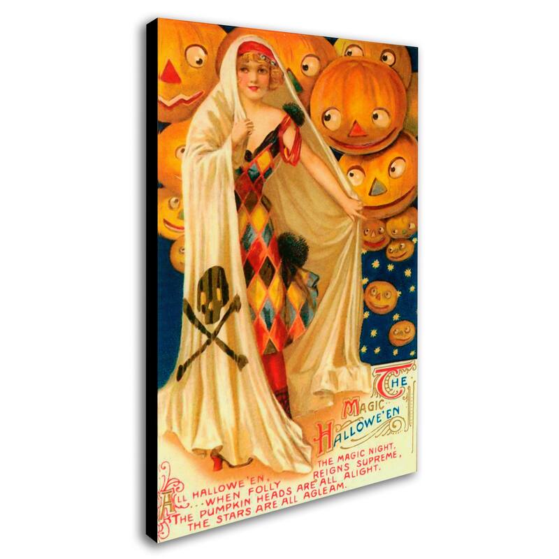 Vintage Apple Collection 'Halloween Beauty Pumpkins' Canvas Art