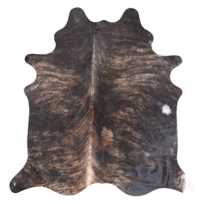 Real Cowhide Rug Dark Brindle - 6' x 7'