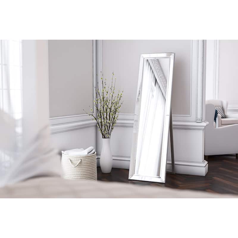 Kenroy Home Chauncey 64" Stand Mirror - Silver