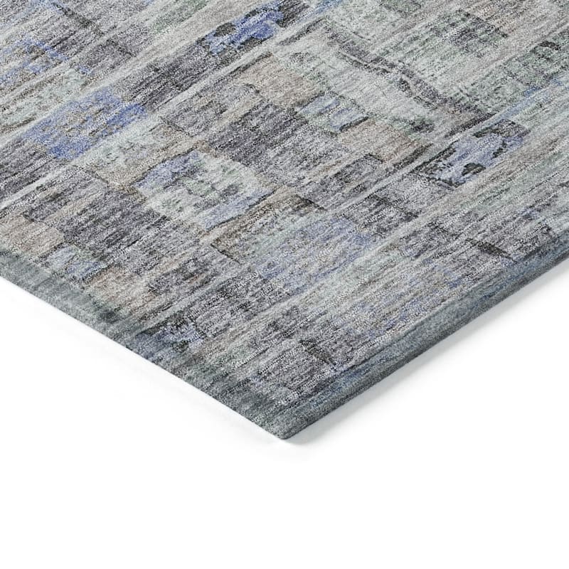 HomeRoots Abstract Transitional Rectangle Outdoor Rug