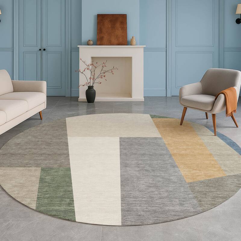 Machine Washable Indoor/ Outdoor Contemporary Jolie Chantille Rug