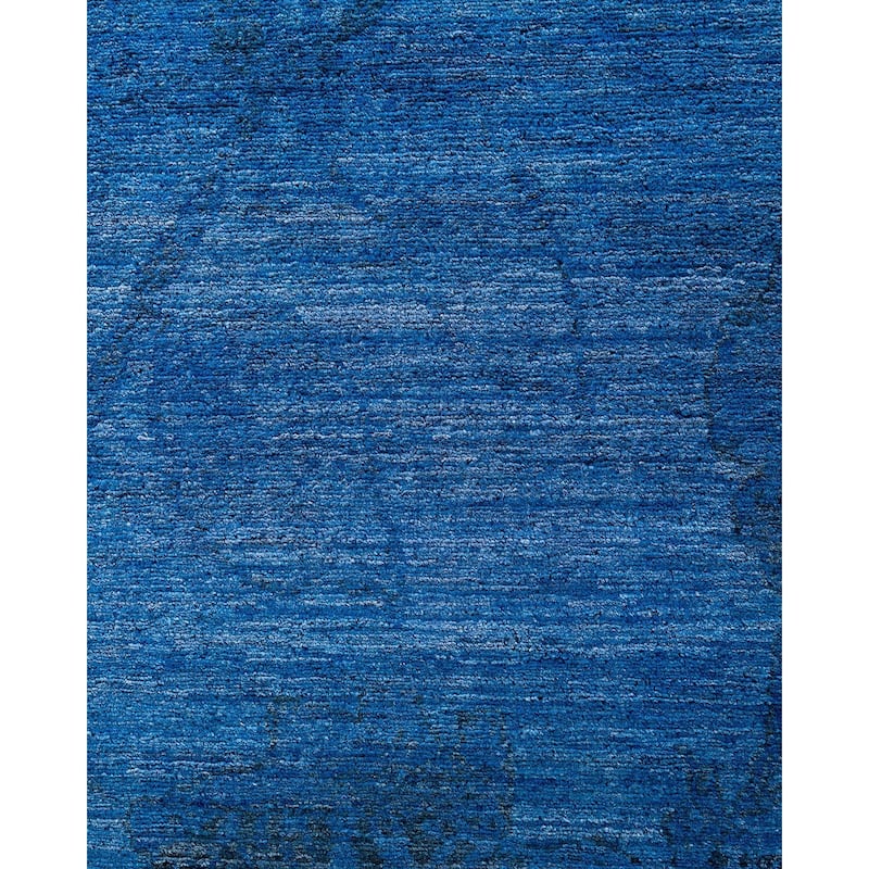 Contemporary Overdyed Wool Hand Knotted Area Rug - 7' 10" x 9' 9"